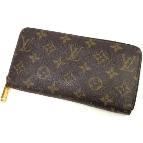 Zippy Wallet Monogram Rose ballerine Round zipper long Wallet